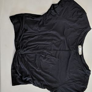 4/$20 Black knotted crop top from TJ Maxx